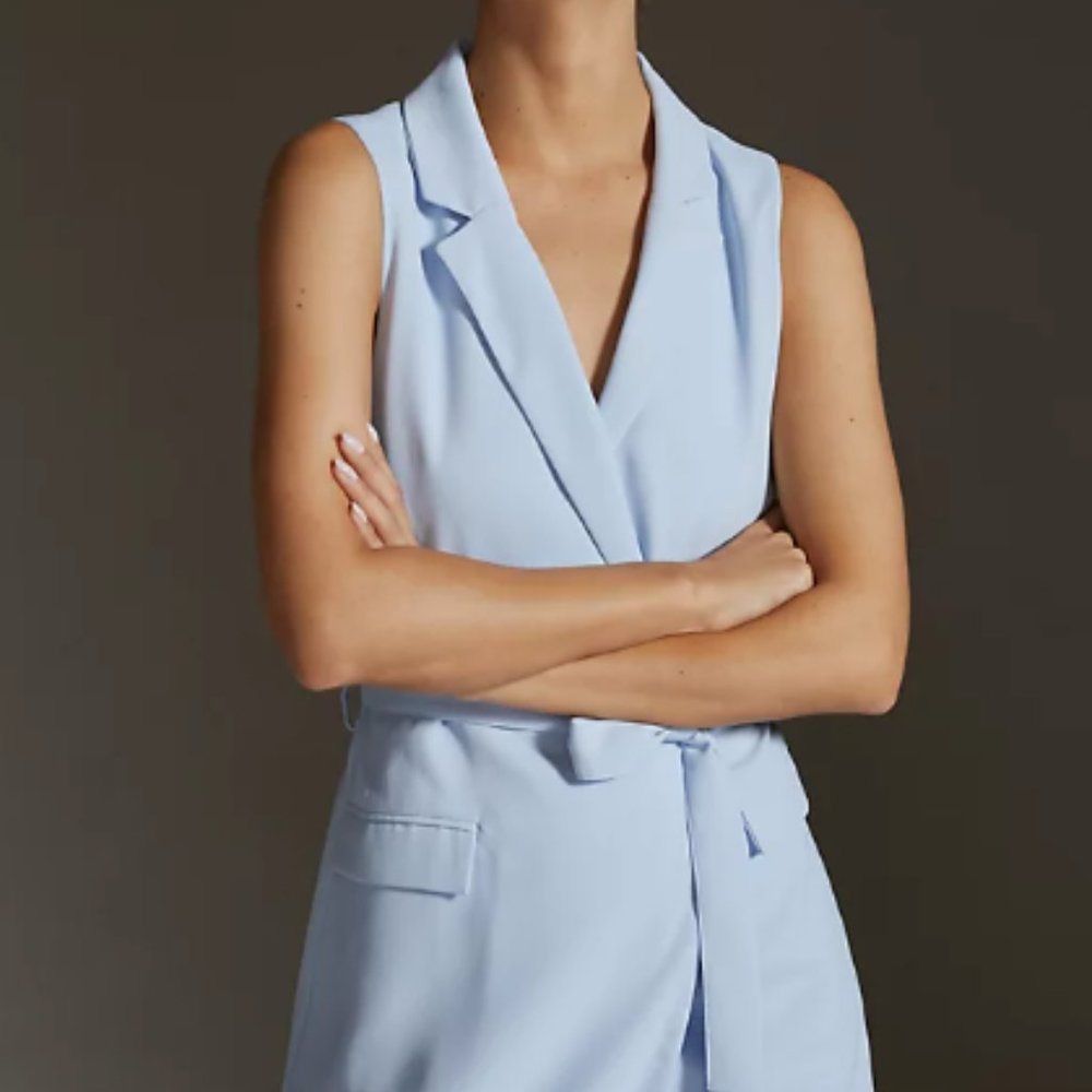 Anthropologie Sleeveless Vest Mini Dress
